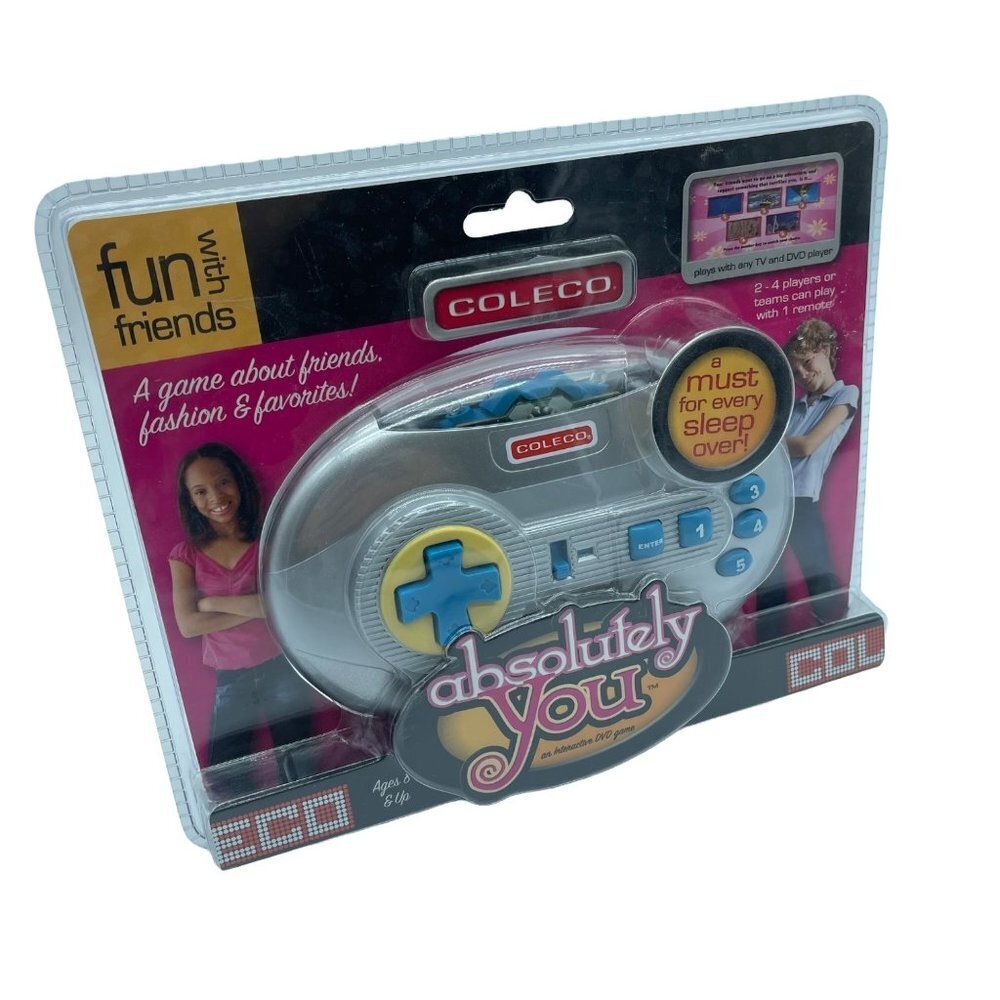 Coleco Absolutely You Fun With Friends Interactive DVD TV with Remote